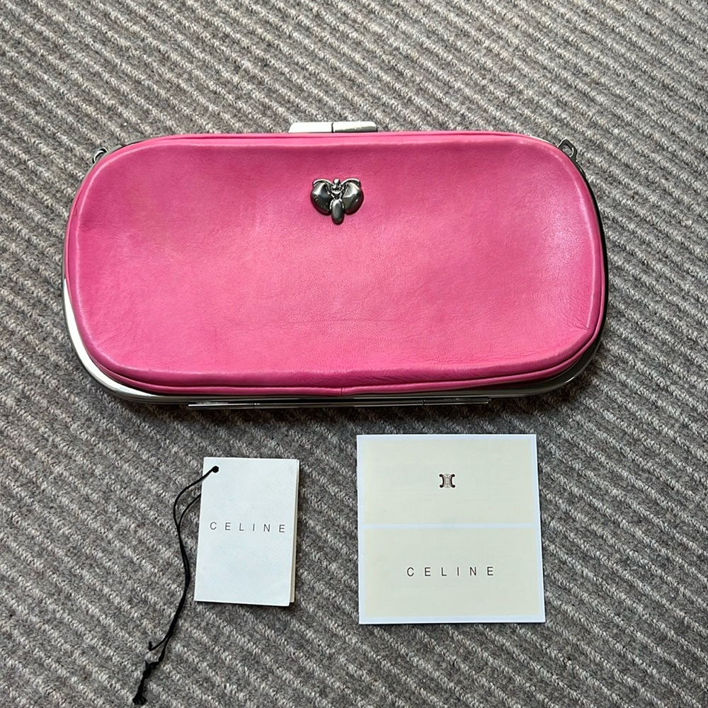 Celine Pink clutch bag